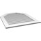 Ekena Millwork Octagonal Top Surface Mount PVC Gable Vent w/ 3-1/2"W x 1"P Standard Frame, 32"W x 38"H GVPOT32X3801SN - alternate 5
